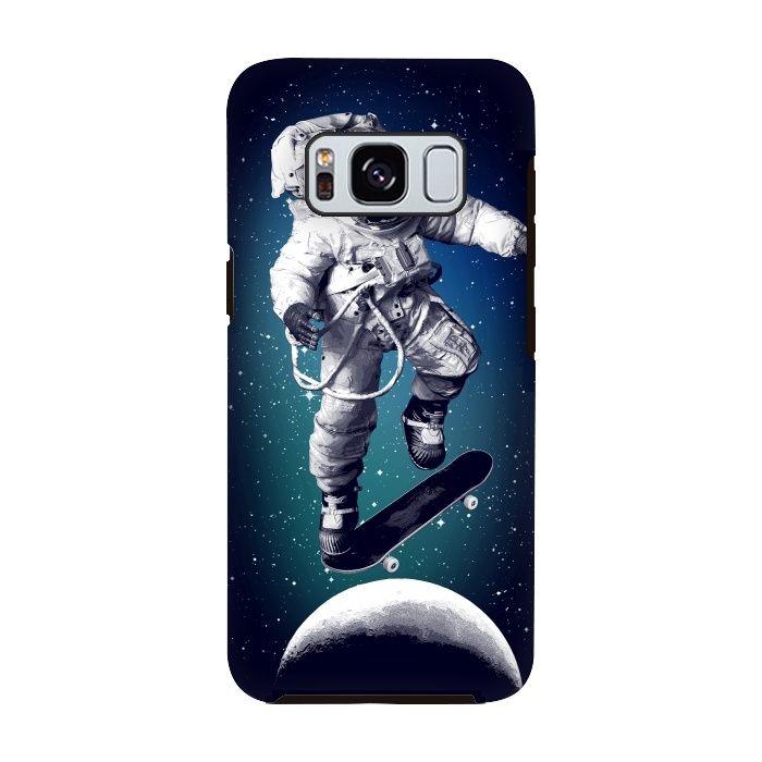 Galaxy S8 StrongFit Skateboarding astronaut by Mitxel Gonzalez