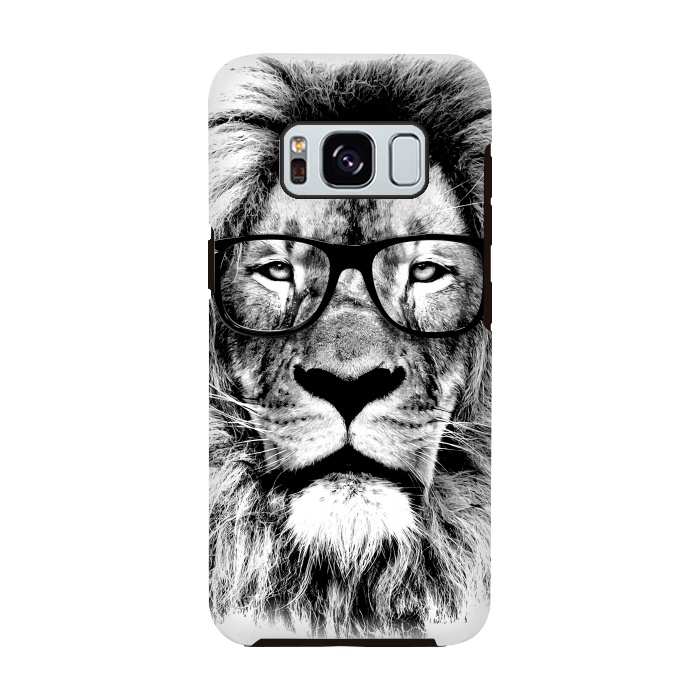Galaxy S8 StrongFit The King Lion of The Library by Mitxel Gonzalez