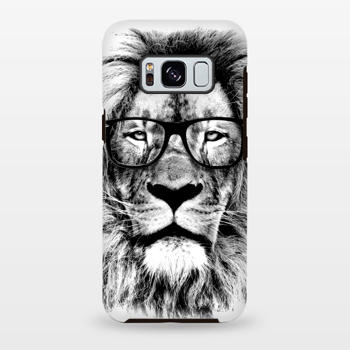Galaxy S8 plus StrongFit The King Lion of The Library by Mitxel Gonzalez