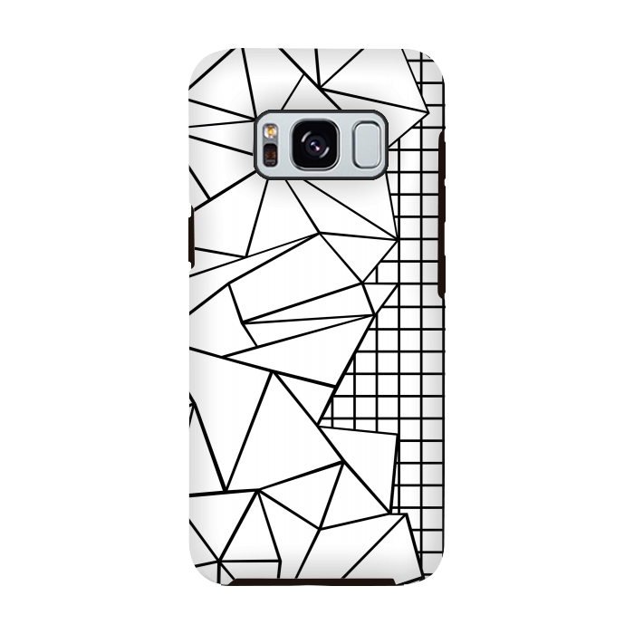 Galaxy S8 StrongFit AB Side Grid White by Project M