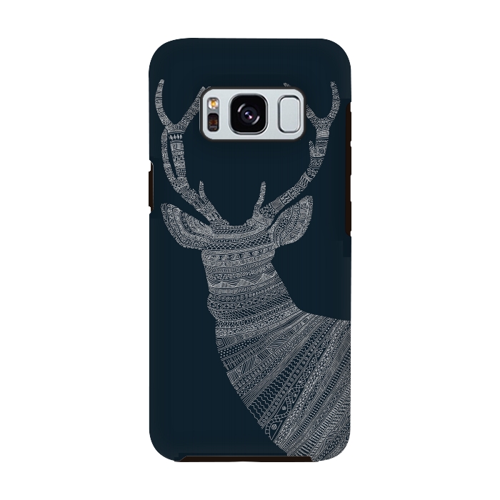 Galaxy S8 StrongFit Stag Blue Poster blue by Florent Bodart
