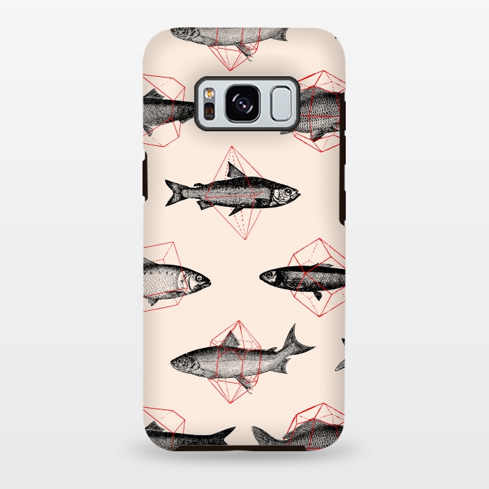 Galaxy S8 plus StrongFit Fishes in Geometrics I by Florent Bodart