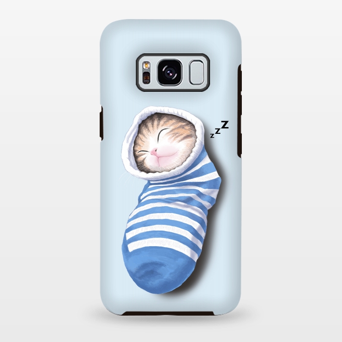 Galaxy S8 plus StrongFit Cat in The Sock by Tummeow
