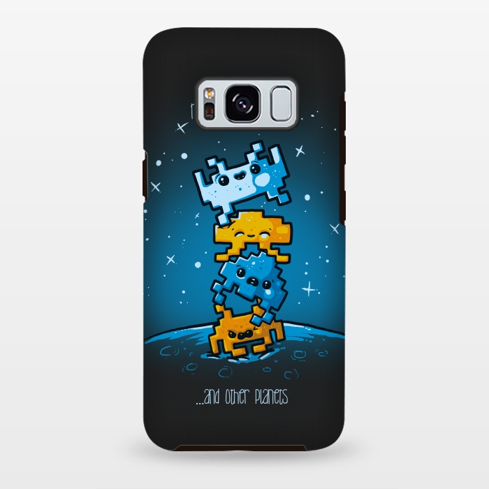 Galaxy S8 plus StrongFit Cute Invaders by Q-Artwork