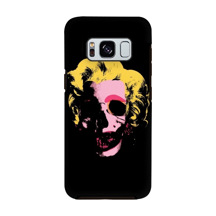 Galaxy S8 StrongFit Marilyn Monroe Pop Art Skull by Alisterny