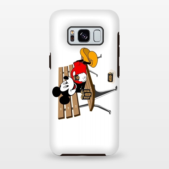 Galaxy S8 plus StrongFit Mickey Mouse Drinking Star Wars Beer by Alisterny