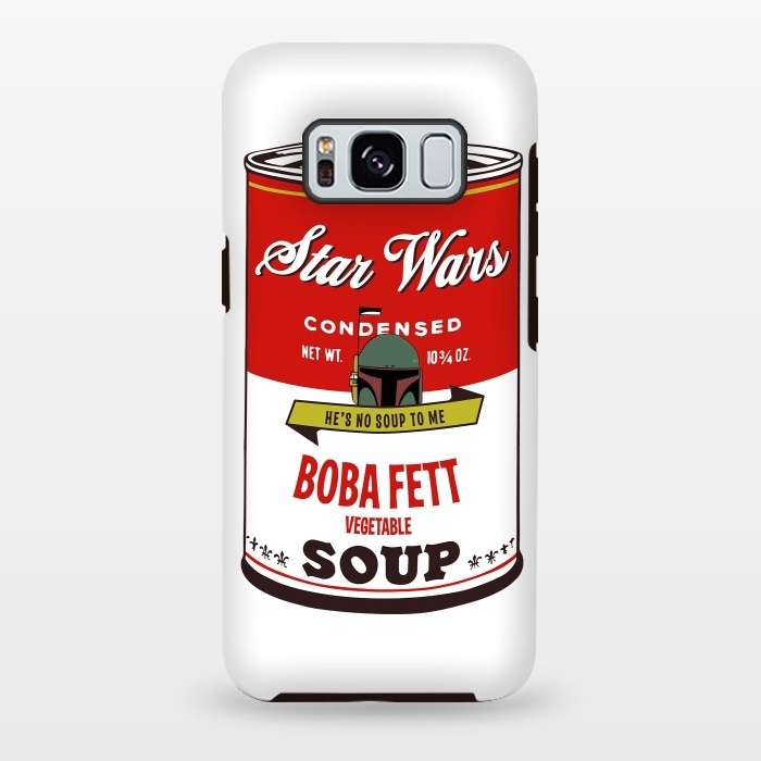 Galaxy S8 plus StrongFit Star Wars Campbells Soup Boba Fett by Alisterny