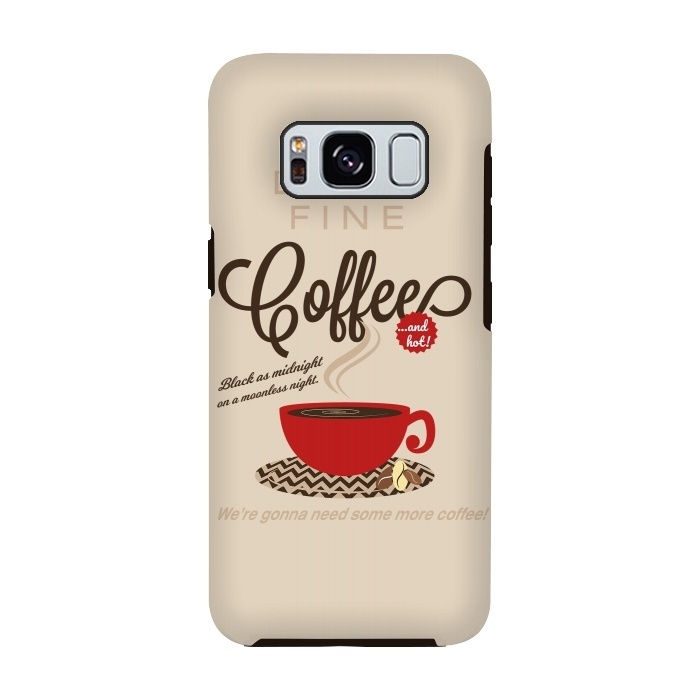 Galaxy S8 StrongFit Twin Peaks Damn Fine Coffee by Alisterny