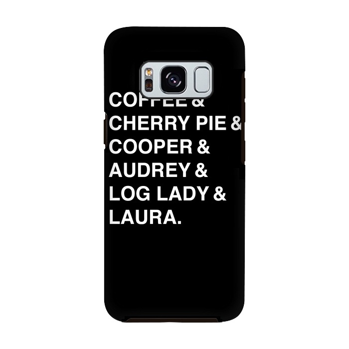 Galaxy S8 StrongFit Twin Peaks Coffee & Cherry  by Alisterny