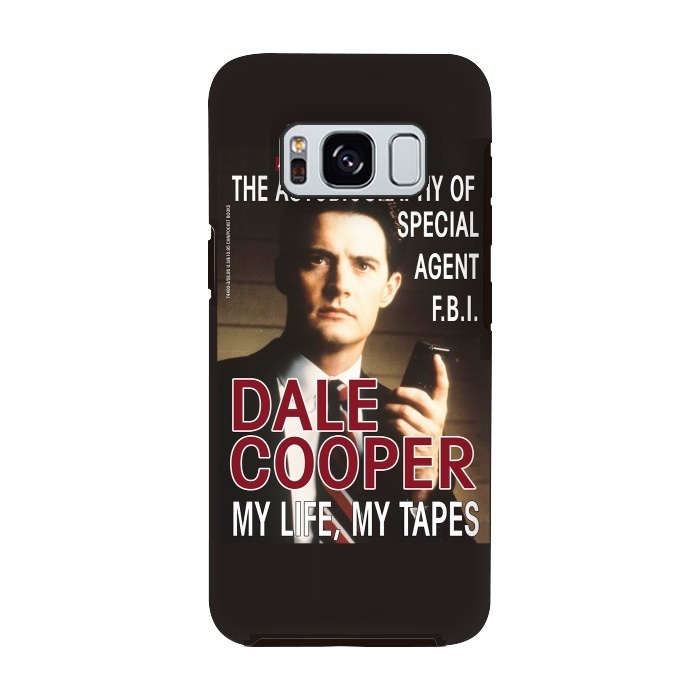 Galaxy S8 StrongFit Twin Peaks Dale Cooper Book by Alisterny