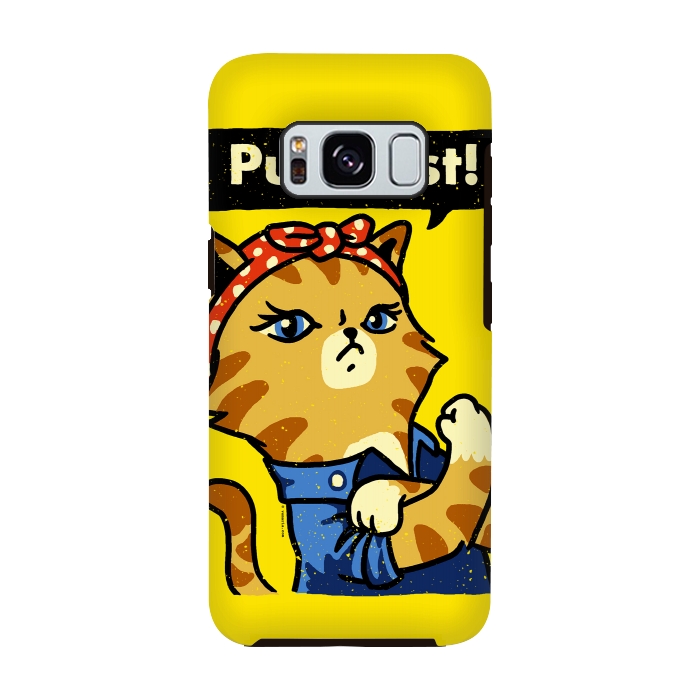 Galaxy S8 StrongFit Purrrsist! by Vó Maria