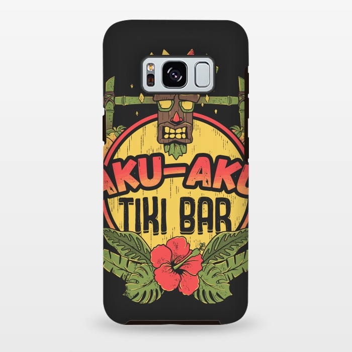 Galaxy S8 plus StrongFit Aku Aku - Tiki Bar by Ilustrata