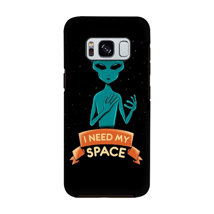 Galaxy S8 StrongFit I need my space by Coffee Man