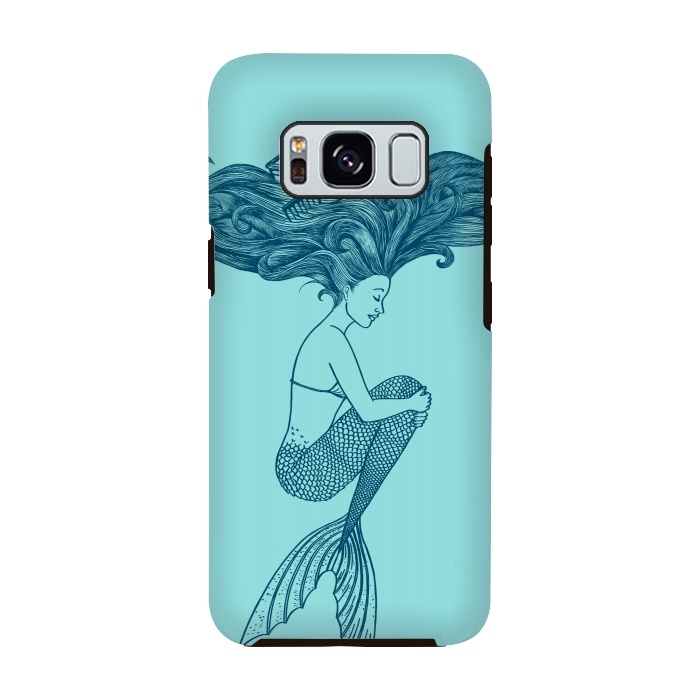 Galaxy S8 StrongFit Mermaid Hairs by Coffee Man