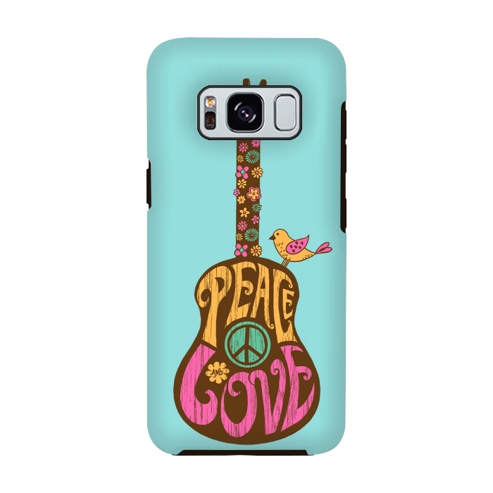 Galaxy S8 StrongFit Peace and love by Coffee Man