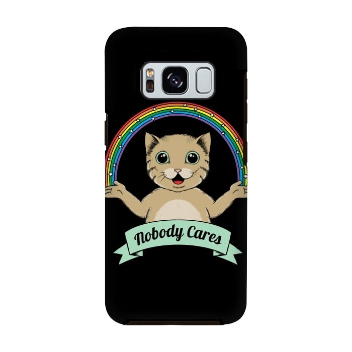 Galaxy S8 StrongFit Nobody Cares by Coffee Man