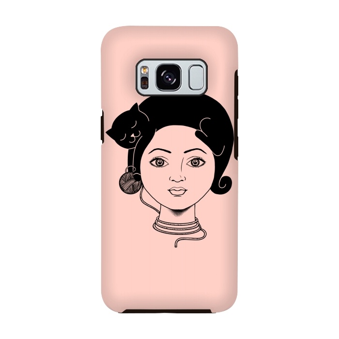 Galaxy S8 StrongFit Cat Lady by Coffee Man