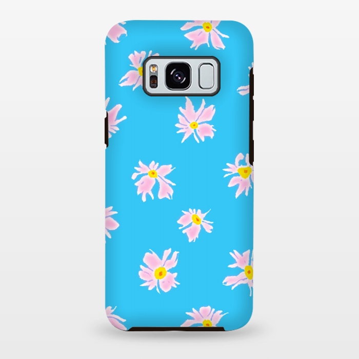 Galaxy S8 plus StrongFit Pink Snow & Sky by Bettie * Blue