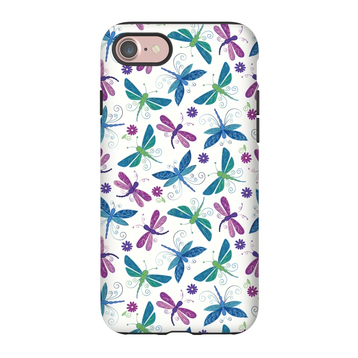 iPhone 7 StrongFit Dragonflies by TracyLucy Designs