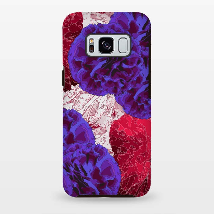 Galaxy S8 plus StrongFit Outlined Flowers by Zala Farah