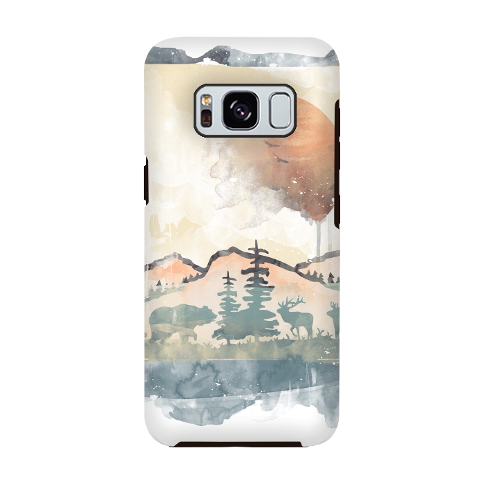 Galaxy S8 StrongFit FRAMED SCENERY by Elizabeth Dioquinto