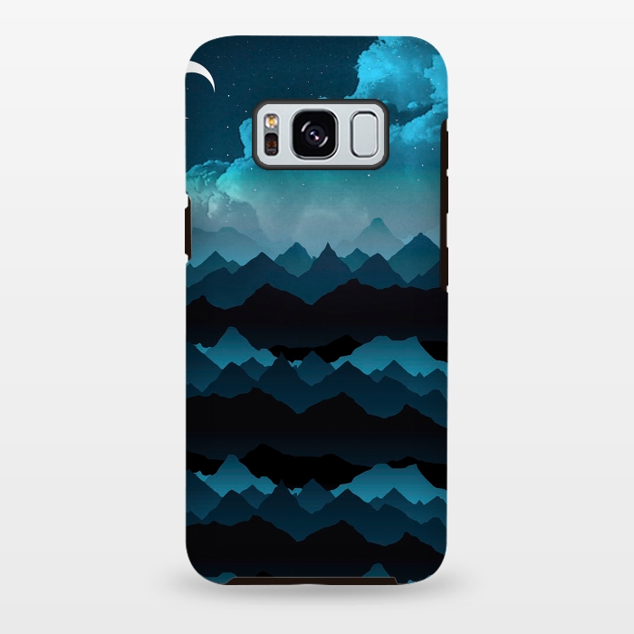 Galaxy S8 plus StrongFit Midnight Blue by Elizabeth Dioquinto