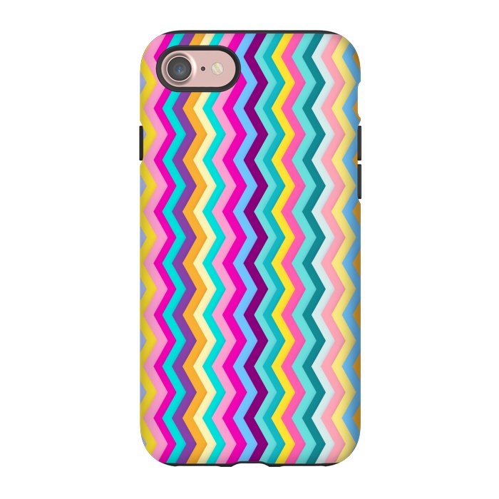 iPhone 7 StrongFit Zigzag by Elizabeth Dioquinto