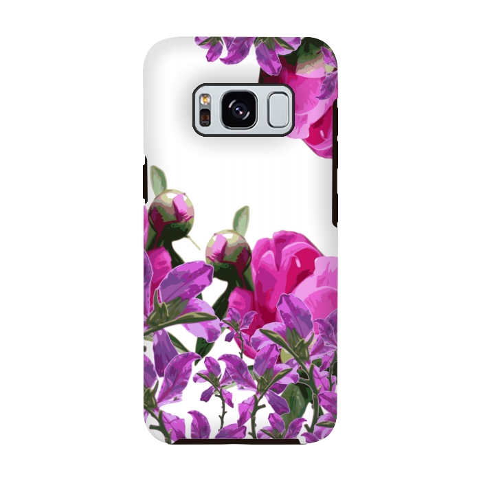 Galaxy S8 StrongFit Hiding Pink Flowers by Zala Farah