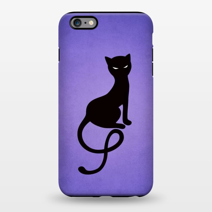 iPhone 6/6s plus StrongFit Purple Gracious Evil Black Cat by Boriana Giormova