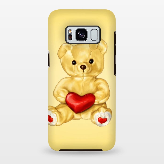 Galaxy S8 plus StrongFit Cute Teddy Bear Hypnotist With Heart by Boriana Giormova