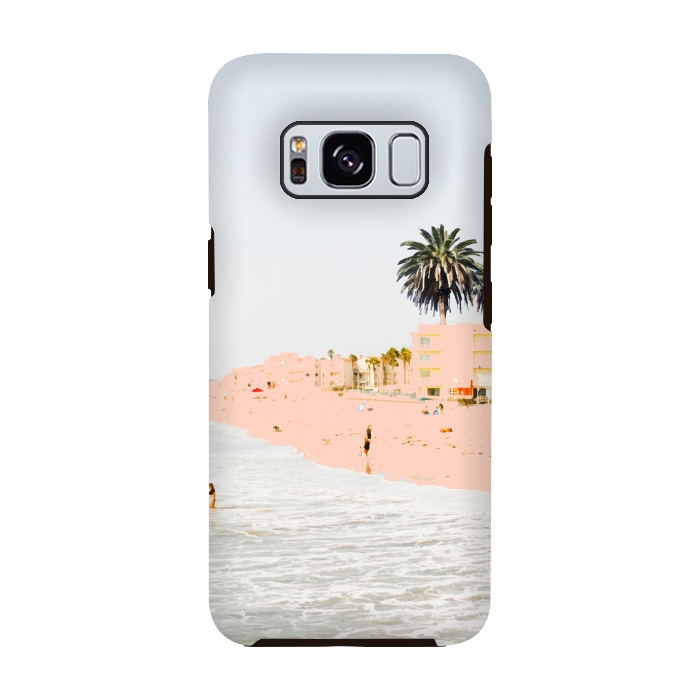 Galaxy S8 StrongFit Pink Beach by Uma Prabhakar Gokhale