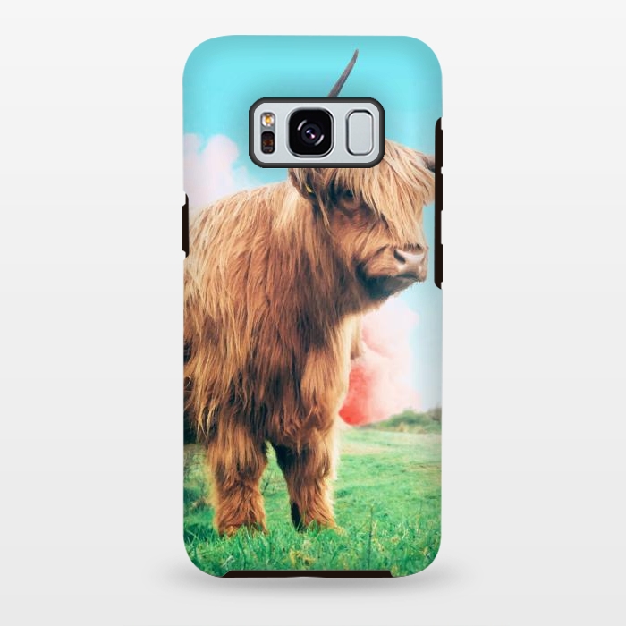 Galaxy S8 plus StrongFit Highland Cow by Uma Prabhakar Gokhale