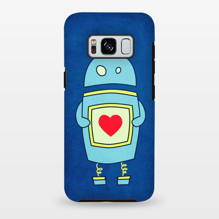Galaxy S8 plus StrongFit Clumsy Cute Robot With Heart by Boriana Giormova