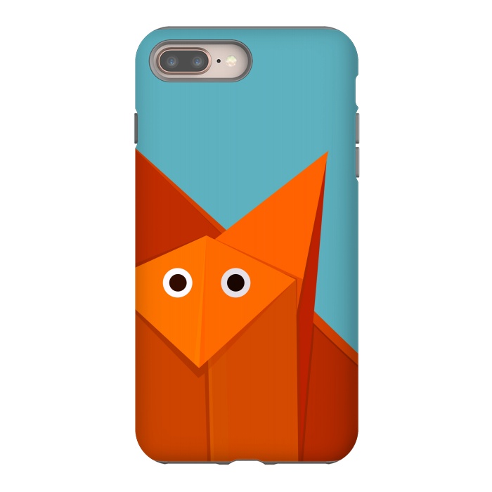 iPhone 7 plus StrongFit Cute Origami Fox by Boriana Giormova