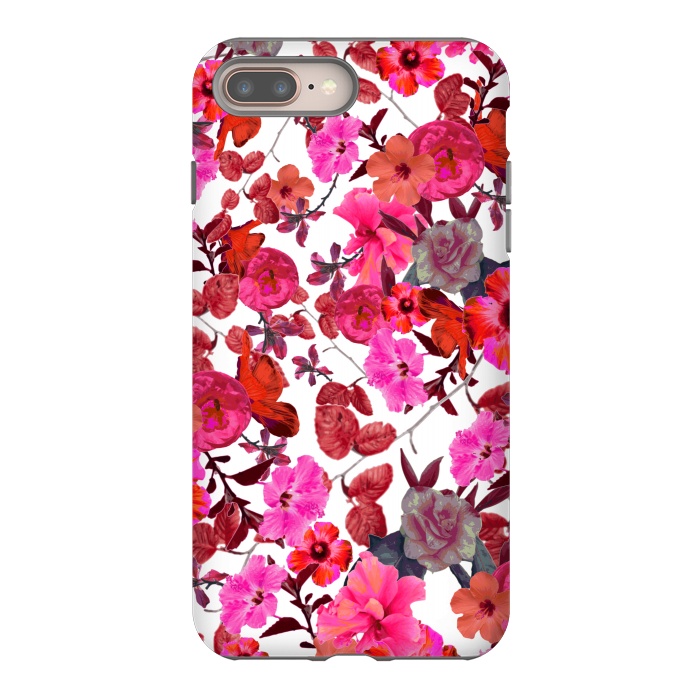 iPhone 7 plus StrongFit Zariya Flower Garden (Pink) by Zala Farah