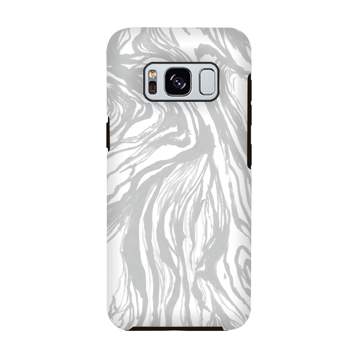 Galaxy S8 StrongFit Gray Marble by Caitlin Workman