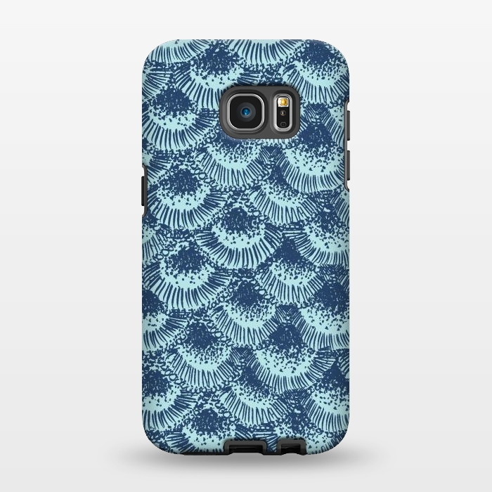 Galaxy S7 EDGE StrongFit Organic Burst Seafoam by Caitlin Workman