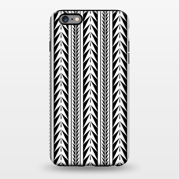 iPhone 6/6s plus StrongFit Edgy Black Stripes by Caitlin Workman