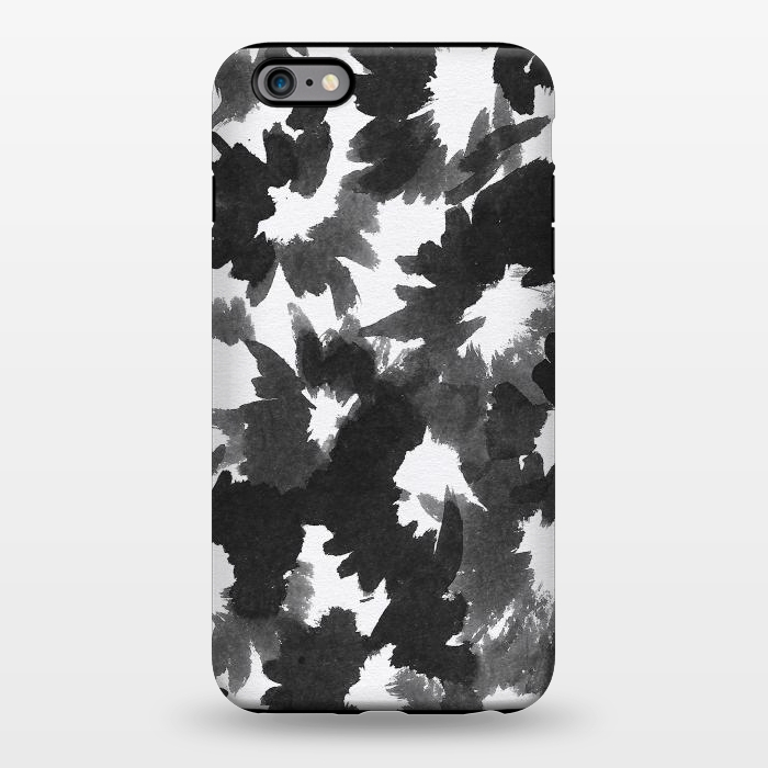 iPhone 6/6s plus StrongFit Black Floral by Caitlin Workman