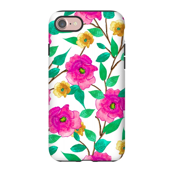 iPhone 7 StrongFit Floral Forever by Uma Prabhakar Gokhale