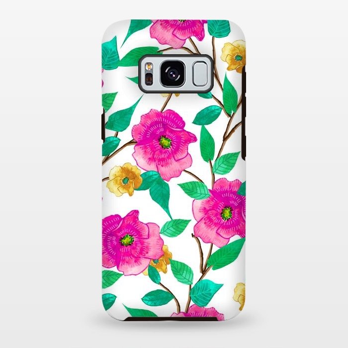 Galaxy S8 plus StrongFit Floral Forever by Uma Prabhakar Gokhale