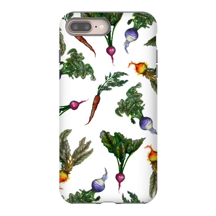 iPhone 7 plus StrongFit Watercolor Veggies by ECMazur 