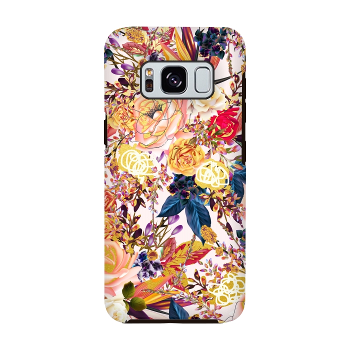 Galaxy S8 StrongFit Rustic Floral by Uma Prabhakar Gokhale