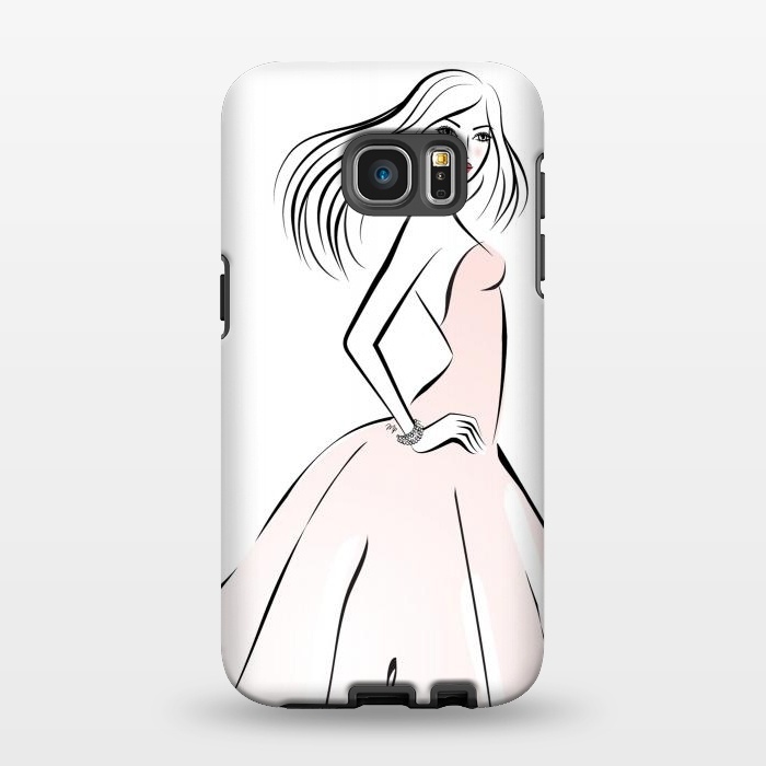 Galaxy S7 EDGE StrongFit Elegant woman bride by Martina