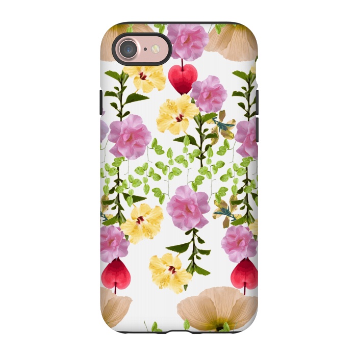 iPhone 7 StrongFit Colorful Flower Collage by Zala Farah