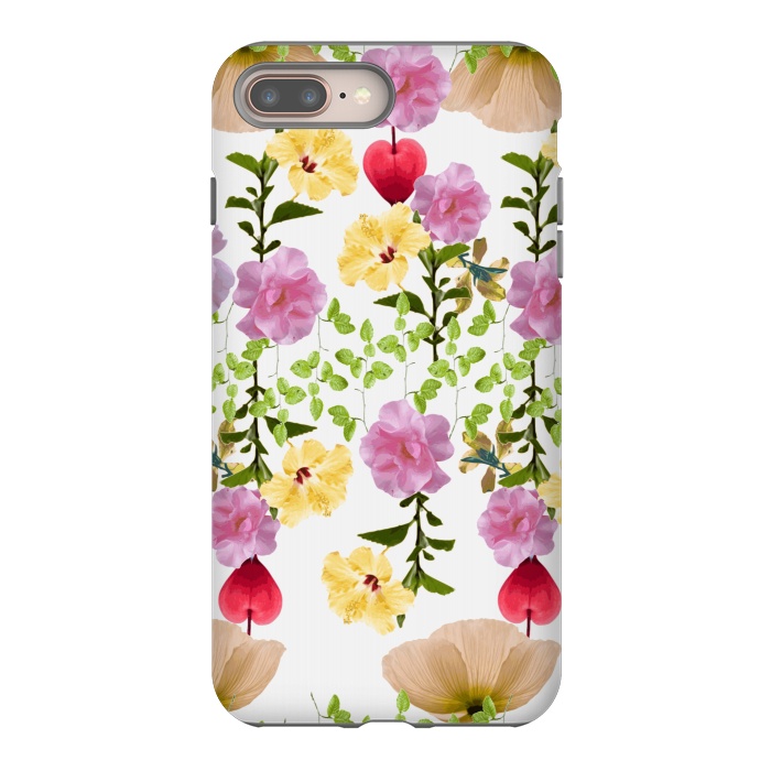 iPhone 7 plus StrongFit Colorful Flower Collage by Zala Farah
