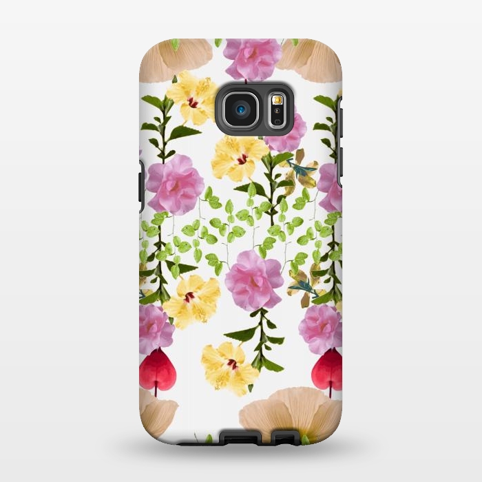Galaxy S7 EDGE StrongFit Colorful Flower Collage by Zala Farah