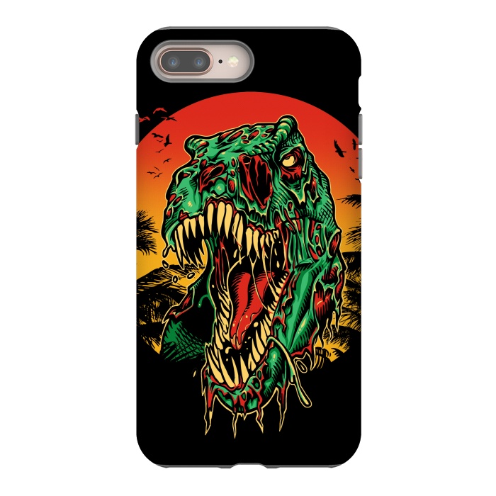 iPhone 7 plus StrongFit Zombie T-Rex by Branko Ricov