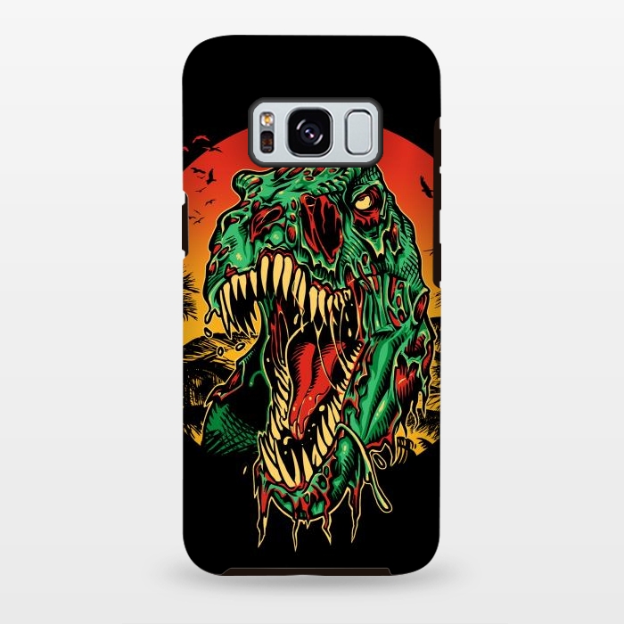 Galaxy S8 plus StrongFit Zombie T-Rex by Branko Ricov