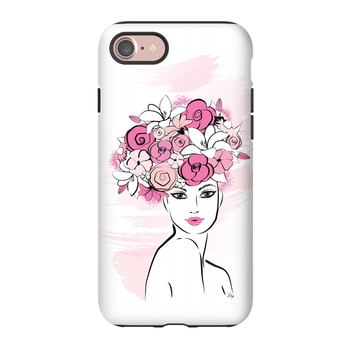 iPhone 7 StrongFit Flower Crown Girl by Martina